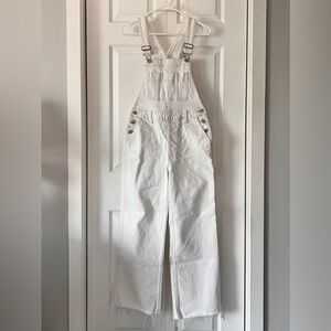 Abercrombie & Fitch White Denim Jumpsuit